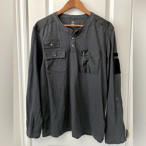 INC Men’s Long Sleeve Navy shirt. Size XL